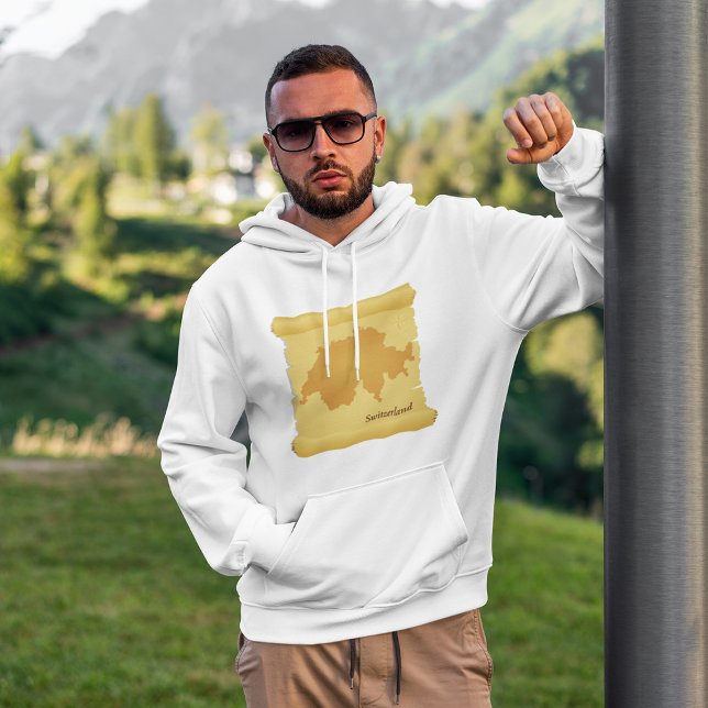Schweiz på ett delområde hoodie (Skapare uppladdad)