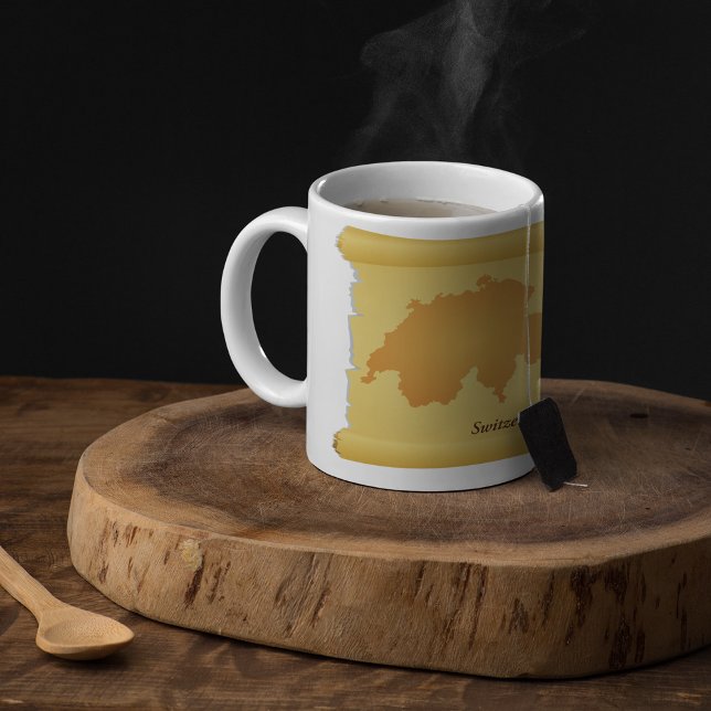 Schweiz på ett delområde kaffemugg (Skapare uppladdad)