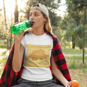Schweiz på ett delområde t shirt