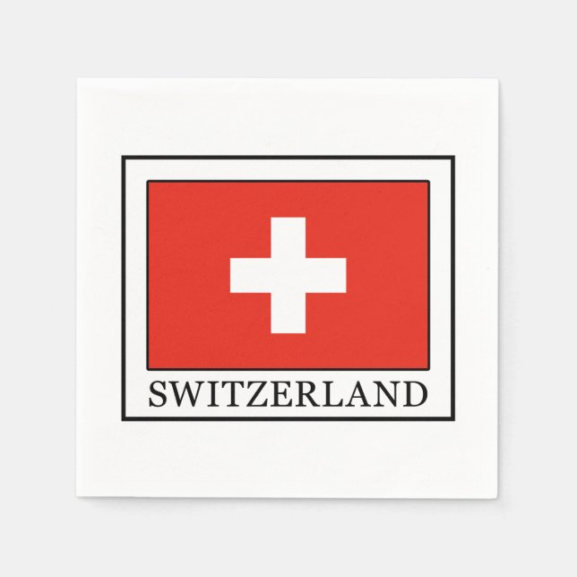 Schweiz Pappersservett (Framsidan)