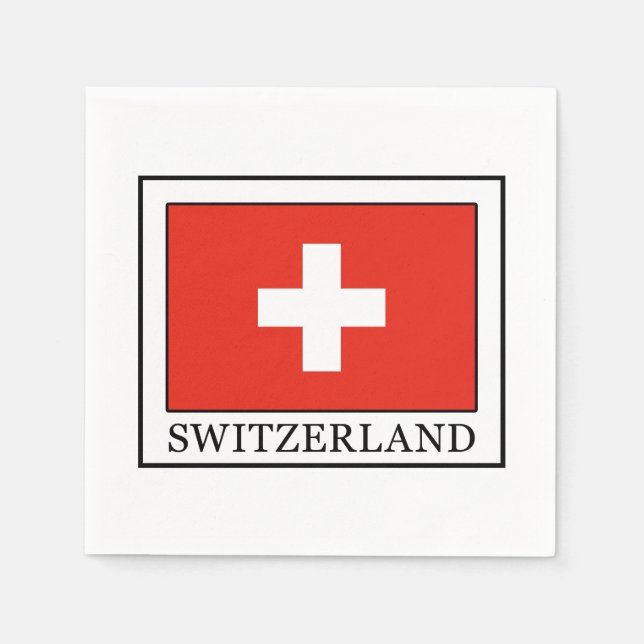 Schweiz Pappersservett (Framsidan)