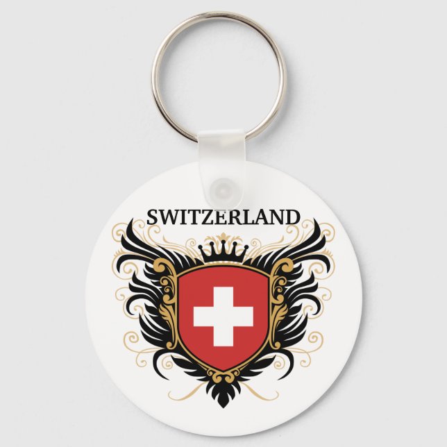 Schweiz [personalize] nyckelring (Framsida)