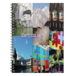 Schweiz Photo Collage Anteckningsbok