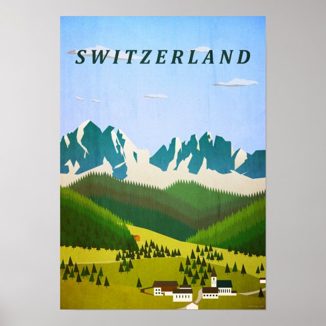 Schweiz Poster (Framsidan)