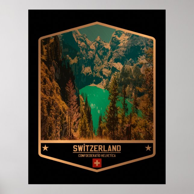 Schweiz Poster (Framsidan)