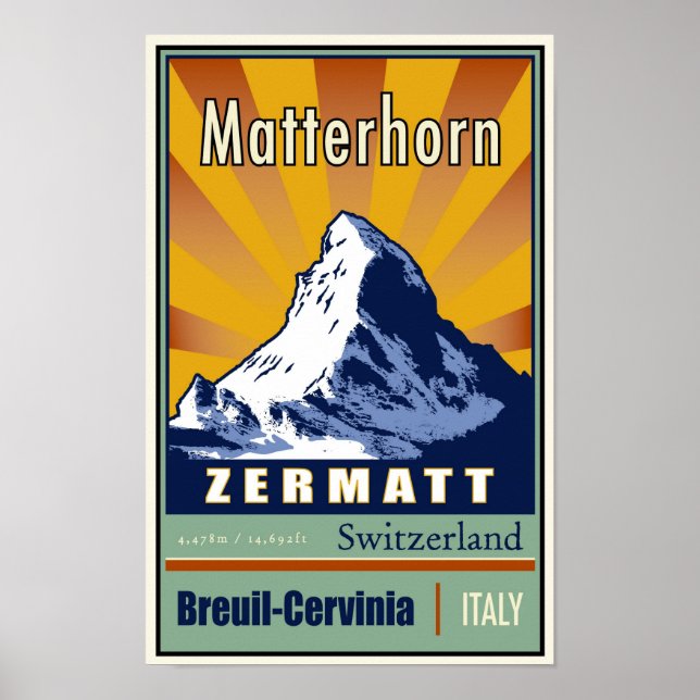 Schweiz Poster (Framsidan)
