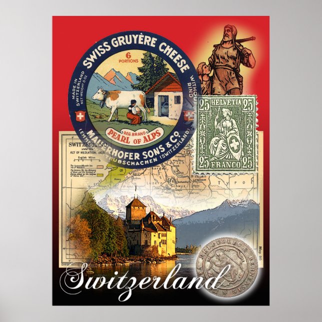 Schweiz Poster (Framsidan)