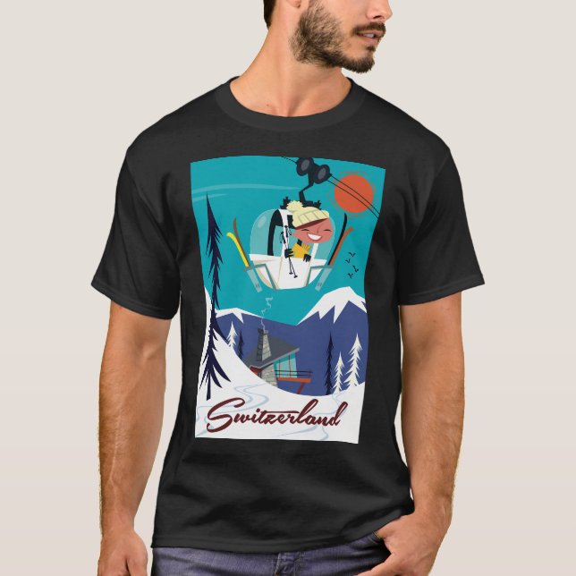 Schweiz Poster T Shirt (Framsida)