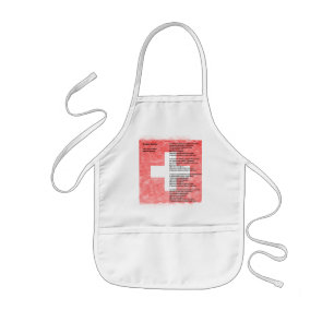 Schweiz - Psalm svizzer Barnförkläde