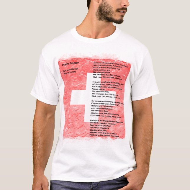 Schweiz - Psalm svizzer T-Shirt (Framsida)