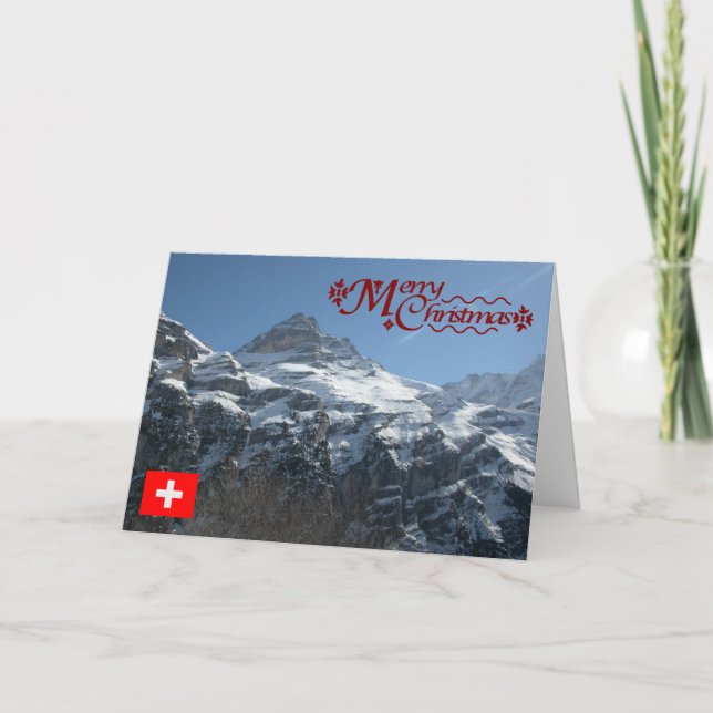 Schweiz, regionen Jungfrau, Eiger Helgkort (Framsida)