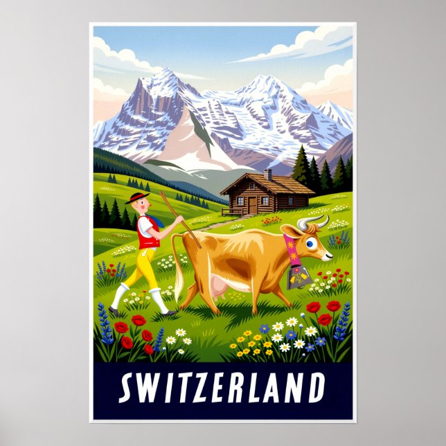 Schweiz resaffisch poster (Framsidan)