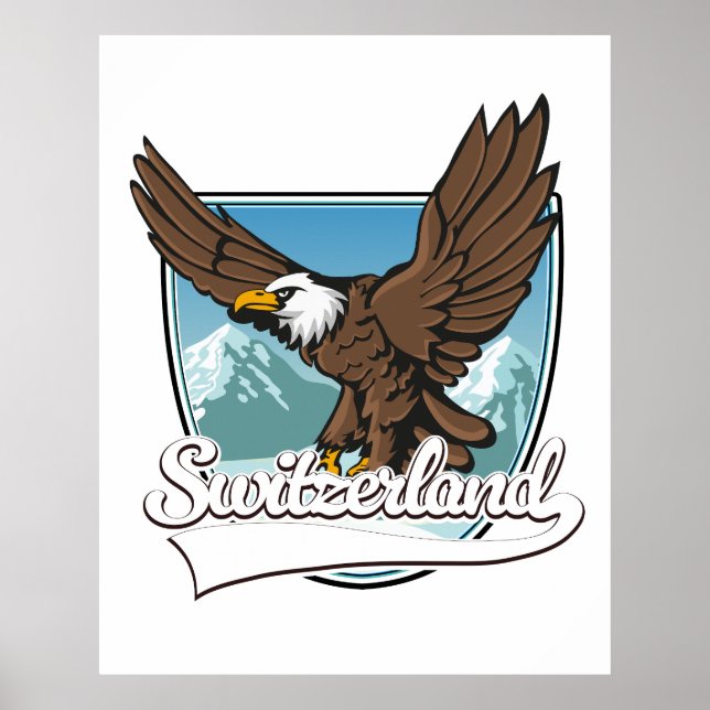 Schweiz Reslogotyp Poster (Framsidan)