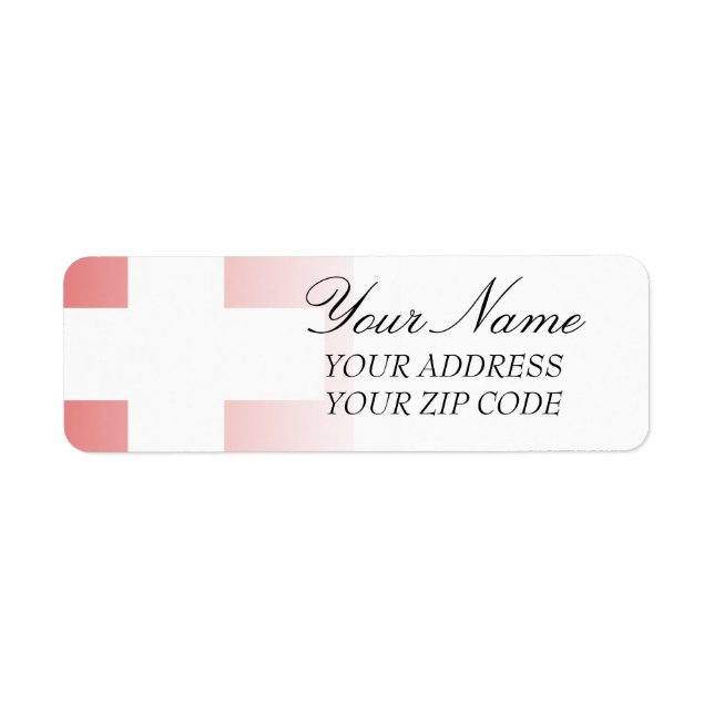 Schweiz Returadress Etikett (Framsidan)