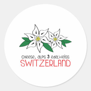 Schweiz Runt Klistermärke