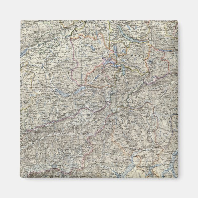 Schweiz, Savoy, Piemonte Magnet (Framsidan)