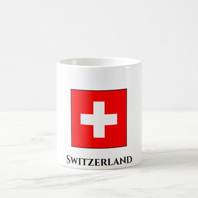 Schweiz (Schweiz) Flagga Kaffemugg (Center)