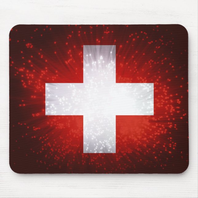 Schweiz, Schweiz Flagga Musmatta (Framsidan)