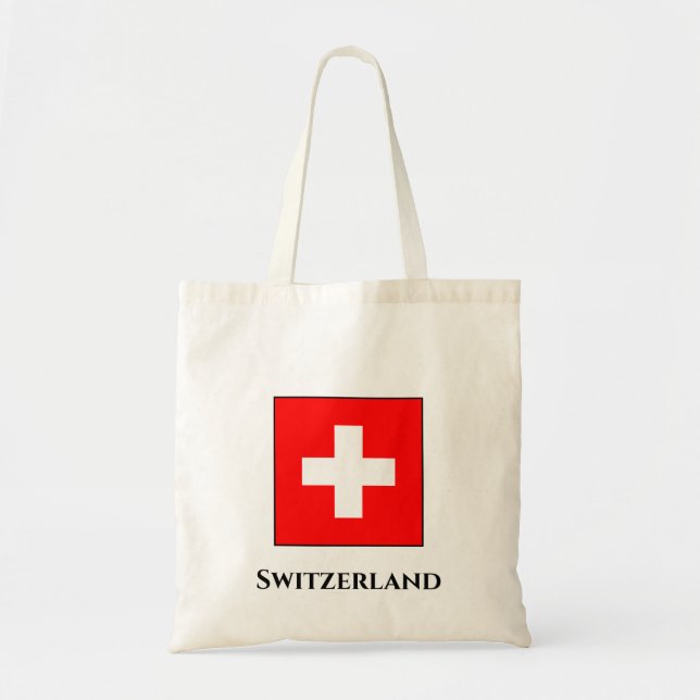 Schweiz (Schweiz) Flagga Tygkasse (Framsidan)