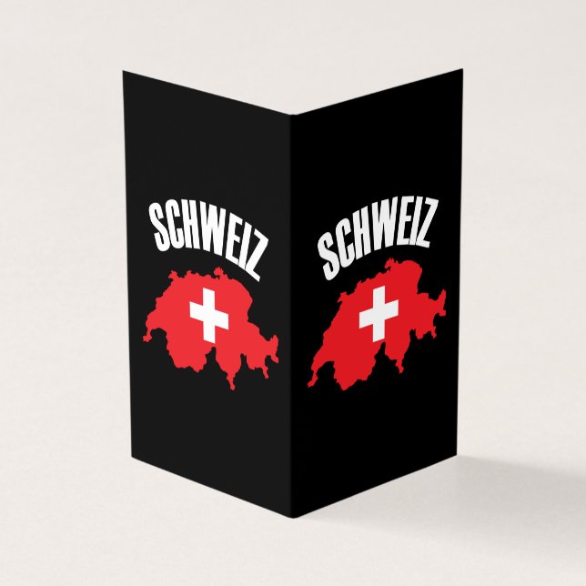 Schweiz Schweiz Karta Flagga Kort (Utsida)