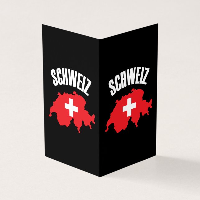 Schweiz Schweiz Karta Flagga Kort (Utsida)