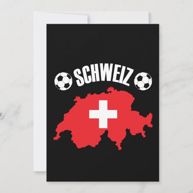 Schweiz Schweiz Karta Soccer (Framsida)