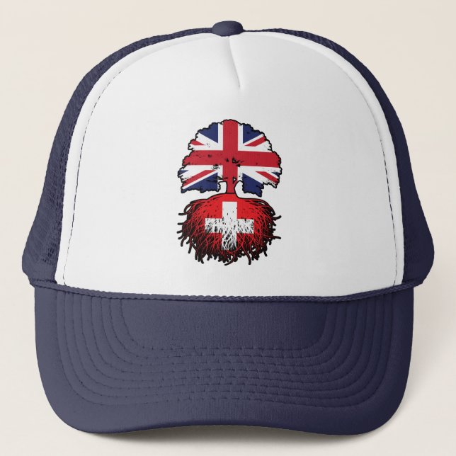 Schweiz Schweiz Schweiz brittisk Storbritannien Keps (Framsida)