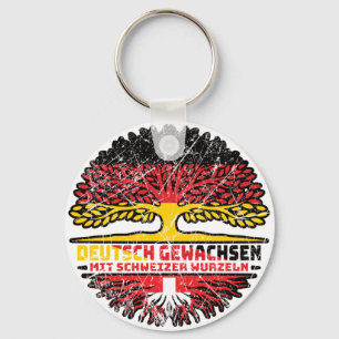 Schweiz Schweizer Deutsch Deutschland Baum Wurzel Nyckelring