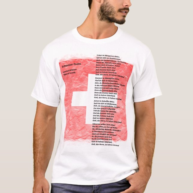 Schweiz - Schweizerpsalm Tee Shirt (Framsida)