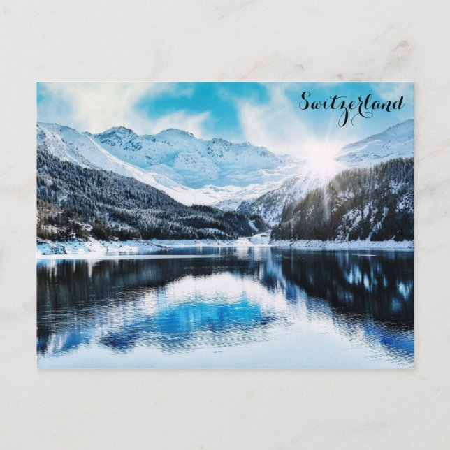Schweiz schweiziska Alpernor Travel Photo Vykort (Framsida)