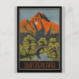 Schweiz schweiziska Alpernor Vintage resor Poster Vykort