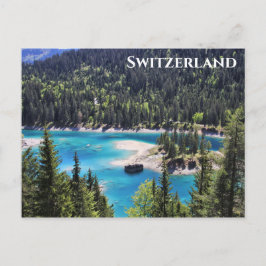 Schweiz schweiziska Alpine Sjö Travel Photo Vykort