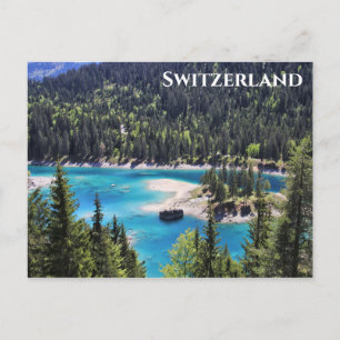 Schweiz schweiziska Alpine Sjö Travel Photo Vykort