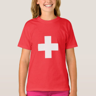 Schweiz - Schweiziska flaggan T Shirt
