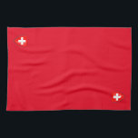 Schweiz schweiziska Jacka av arm röd Kökshandduk<br><div class="desc">Schweiz jackar om arm,  flagga kökshandduk. Swiss Souvenir.</div>