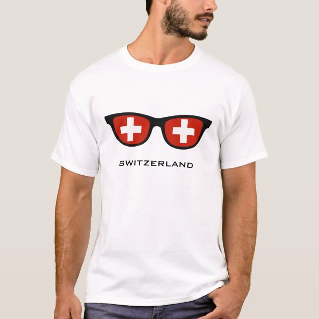 Schweiz Shades anpassningsbar shirts & jacka Tee Shirt (Framsida)