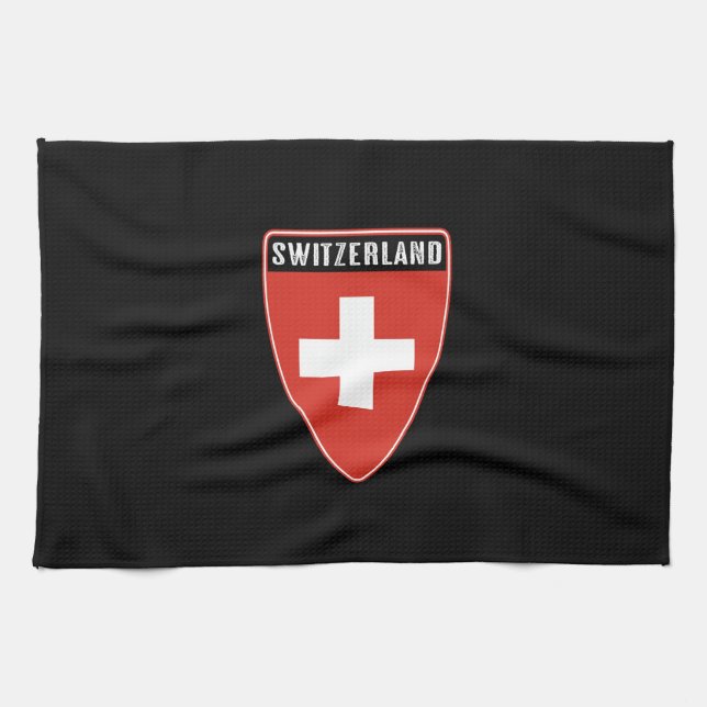 Schweiz Shield Kökshandduk (Horisontell)