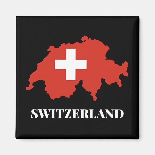 Schweiz silhouette magnet (Framsidan)