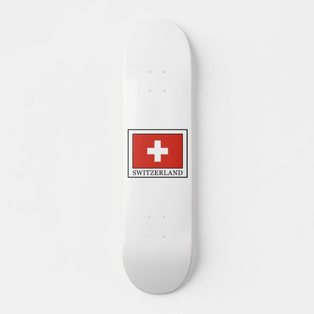 Schweiz Skateboard Bräda 20,5 Cm (Framsida)