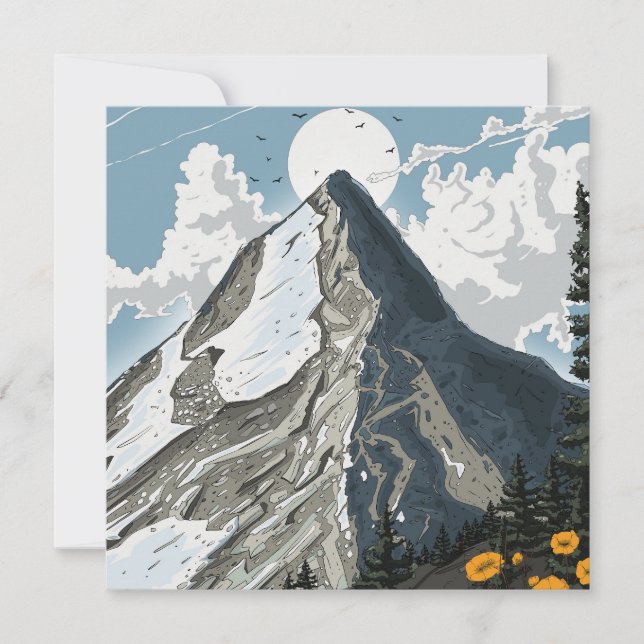 Schweiz Snö, skyddat berg (Framsida)