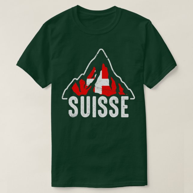 Schweiz Suisse Matterhorn T Shirt (Design framsida)
