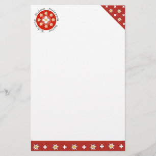 Schweiz Suisse Svizzera Svizra Briefpapier Brevpapper
