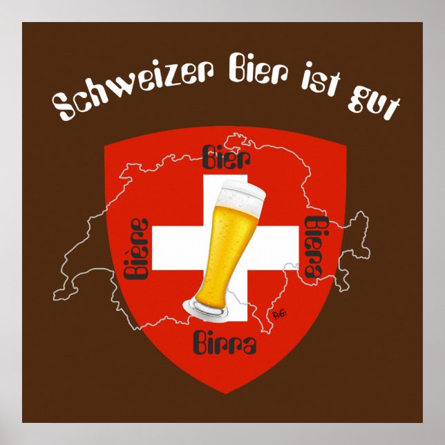 Schweiz, Suisse, Svizzera, Svizra, Schweiz Poster (Framsidan)