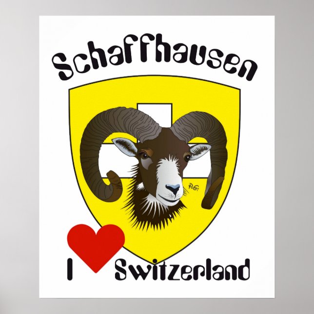 Schweiz, Suisse, Svizzera, Svizra, Schweiz Poster (Framsidan)