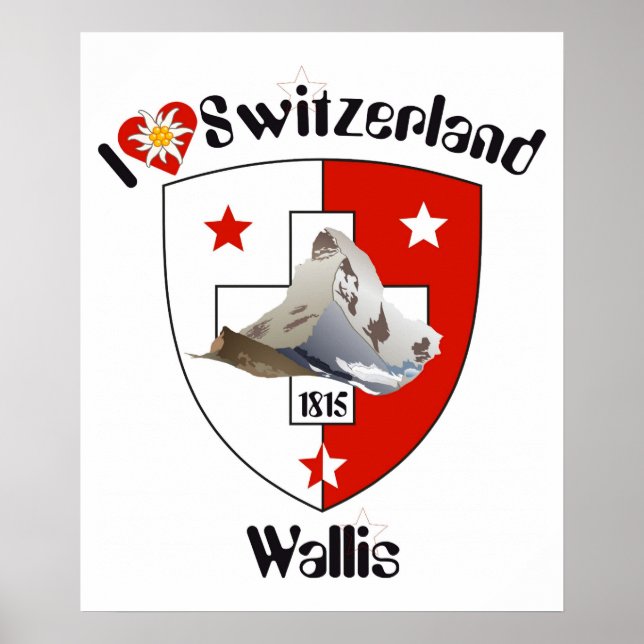 Schweiz, Suisse, Svizzera, Svizra, Switzerland Poster (Framsidan)