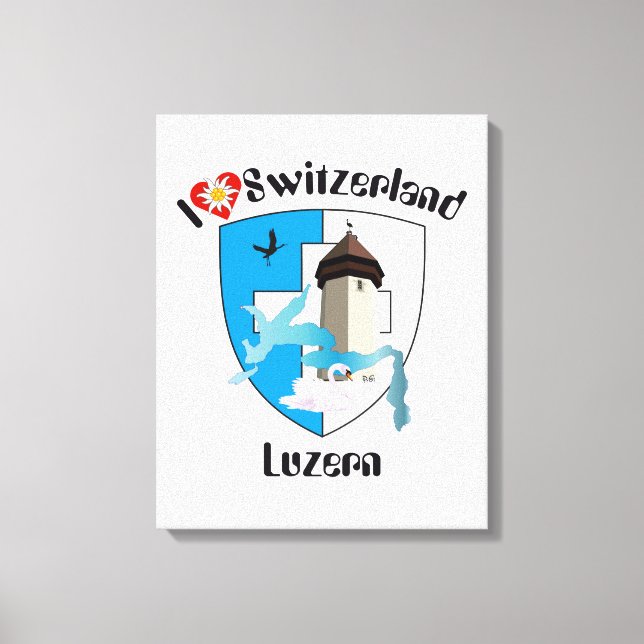 Schweiz  Suisse  Switzerland Luzern Canvastryck (Framsida)