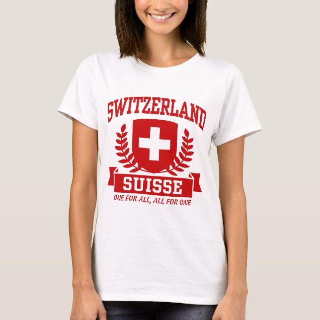 Schweiz Suisse T-shirt (Framsida)