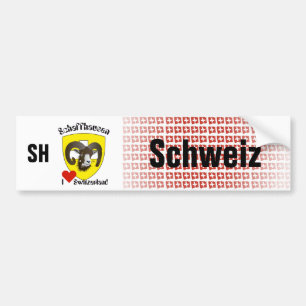 Schweiz Svizzera Suisse Schaffhausen Autoaufkleber Bildekal