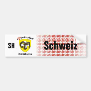 Schweiz Svizzera Suisse Schaffhausen Autoaufkleber Bildekal