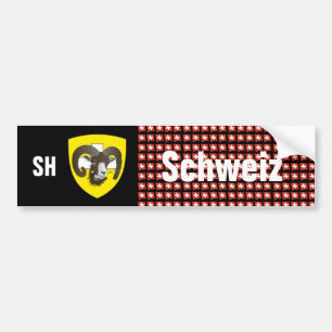 Schweiz Svizzera Suisse Schaffhausen Autoaufkleber Bildekal